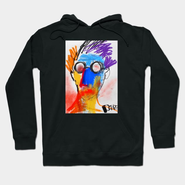 Self portrait (d) Hoodie by Loui Jover 